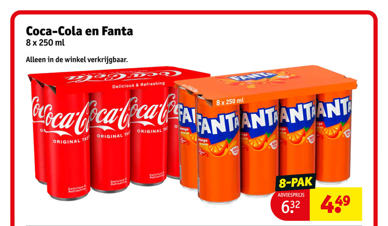 Coca-Cola   frisdrank, cola folder aanbieding bij  Kruidvat - details