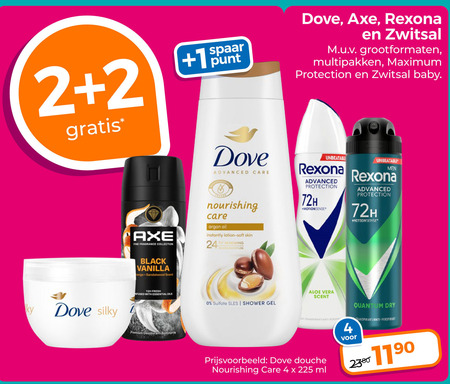 Dove   douchegel, deodorant folder aanbieding bij  Trekpleister - details