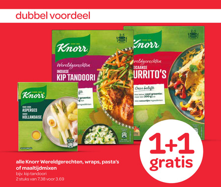 Knorr   maaltijdmix folder aanbieding bij  Spar - details