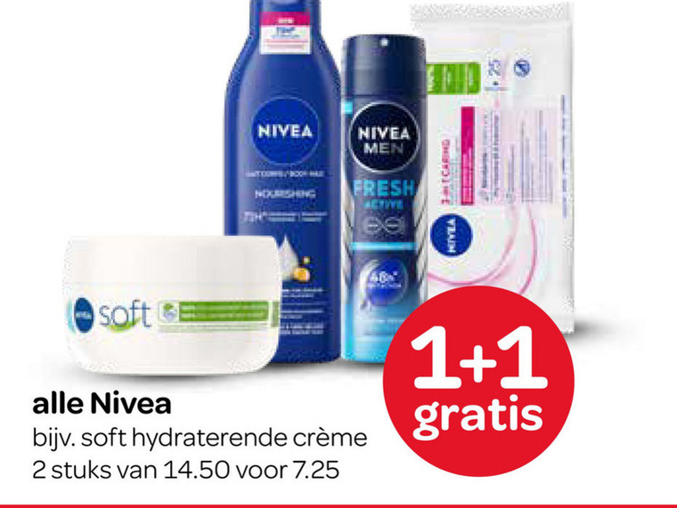 Nivea   douchegel, dagcreme folder aanbieding bij  Spar - details