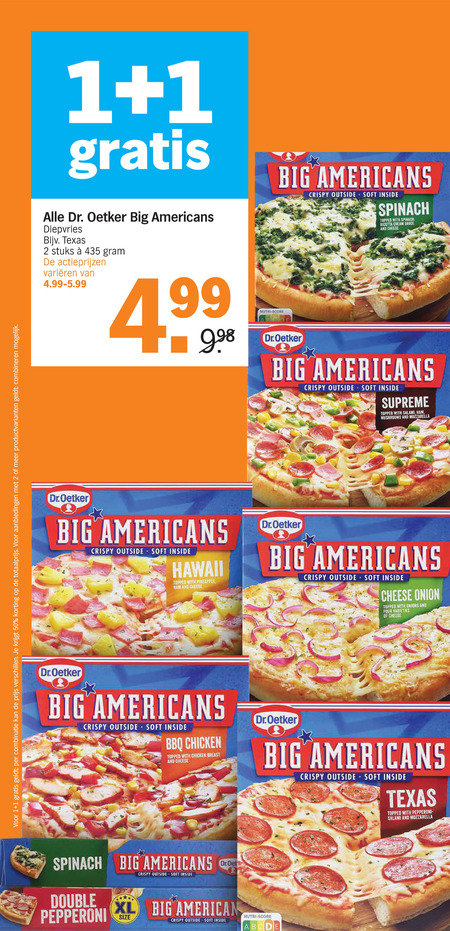 Dr Oetker   diepvriespizza folder aanbieding bij  Albert Heijn - details