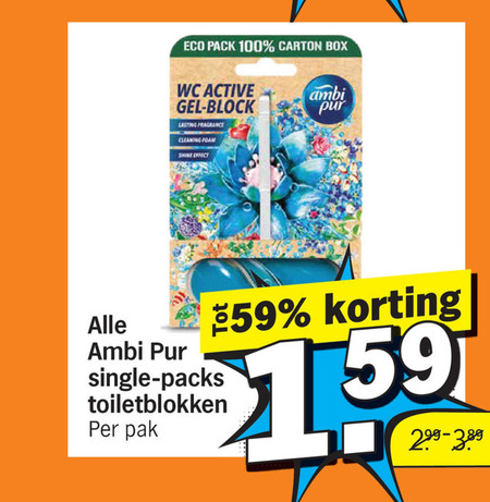 Ambi Pur   toiletblok folder aanbieding bij  Albert Heijn - details