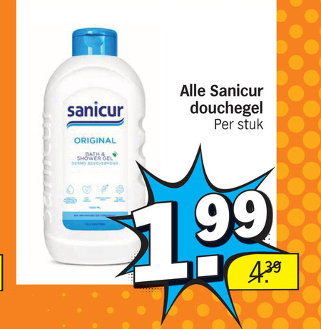 Sanicur   douchegel folder aanbieding bij  Albert Heijn - details