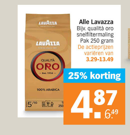 Lavazza   koffie, koffiecups folder aanbieding bij  Albert Heijn - details