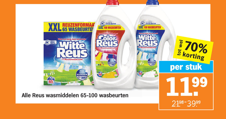 Color Reus   wasmiddel folder aanbieding bij  Albert Heijn - details