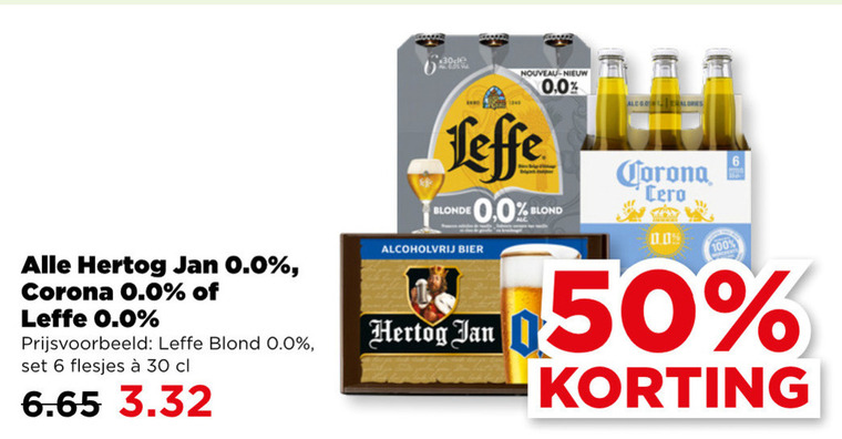 Corona   alcoholvrij bier folder aanbieding bij  Plus - details