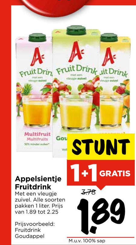 Appelsientje   fruitdrank folder aanbieding bij  Vomar - details
