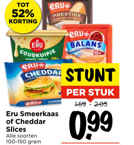 Eru   smeerkaas folder aanbieding bij  Vomar - details