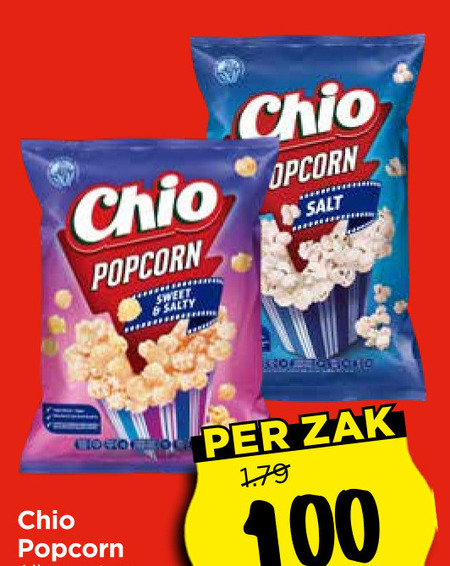 Chio   popcorn folder aanbieding bij  Vomar - details