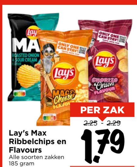 Lays   chips folder aanbieding bij  Vomar - details