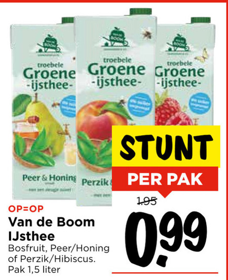 Van de Boom   ice tea folder aanbieding bij  Vomar - details