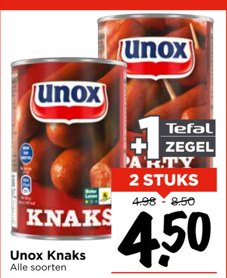 Unox   knakworst folder aanbieding bij  Vomar - details