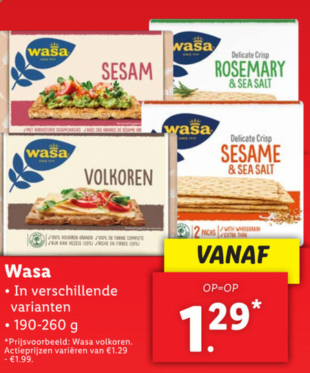 Wasa   knackebrod folder aanbieding bij  Lidl - details