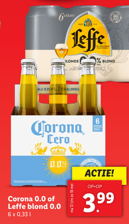 Corona   alcoholvrij bier folder aanbieding bij  Lidl - details