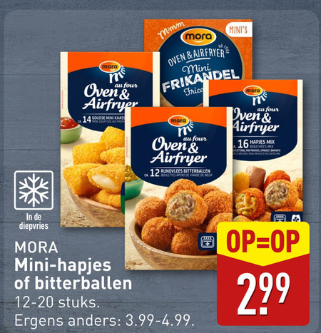 Mora   bitterballen folder aanbieding bij  Aldi - details