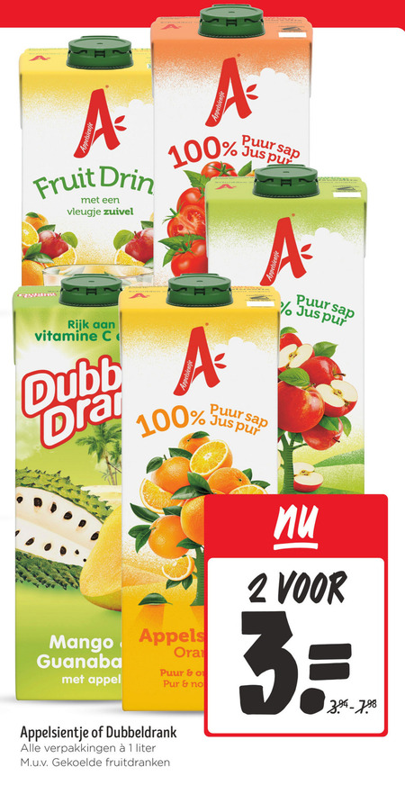 Dubbeldrank   fruitdrank folder aanbieding bij  Jumbo - details