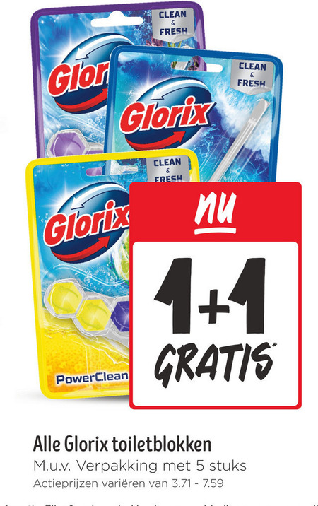 Glorix   toiletblok folder aanbieding bij  Jumbo - details