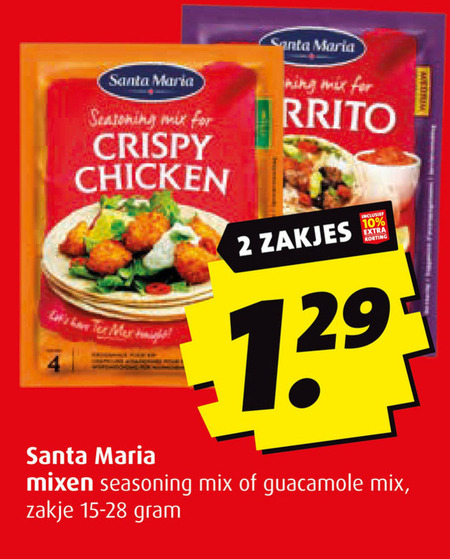 Santa Maria   maaltijdmix folder aanbieding bij  Boni - details