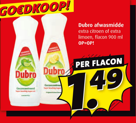 Dubro   afwasmiddel folder aanbieding bij  Boni - details