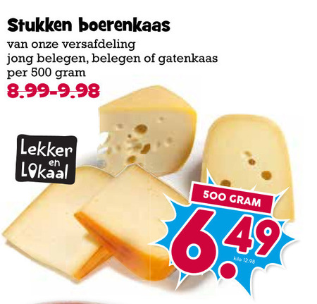 Boerenkaas   kaas folder aanbieding bij  Boons Markt - details