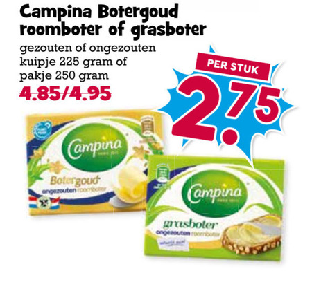 Campina   roomboter folder aanbieding bij  Boons Markt - details