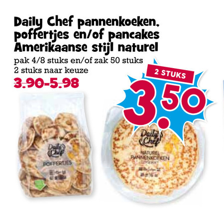 Daily Chef   pannenkoek folder aanbieding bij  Boons Markt - details