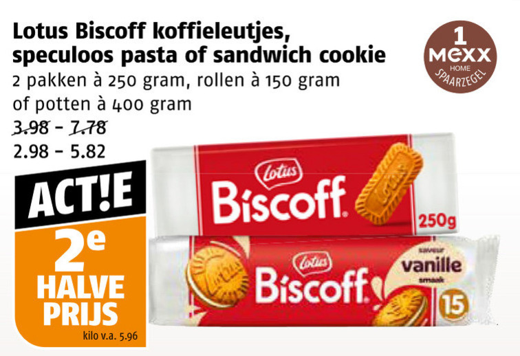 Lotus   biscuits folder aanbieding bij  Poiesz - details