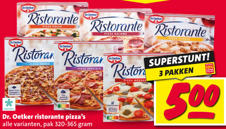 Dr Oetker   diepvriespizza folder aanbieding bij  Nettorama - details