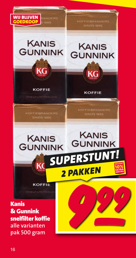 Kanis en Gunnink   koffie folder aanbieding bij  Nettorama - details