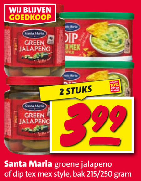 Santa Maria   dipsaus folder aanbieding bij  Nettorama - details