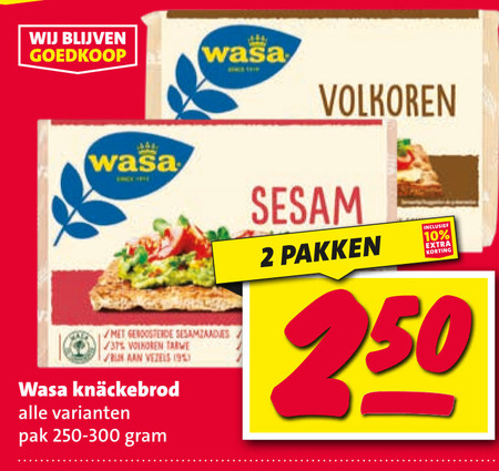 Wasa   knackebrod folder aanbieding bij  Nettorama - details