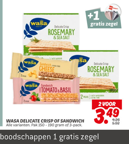 Wasa   knackebrod folder aanbieding bij  Dekamarkt - details
