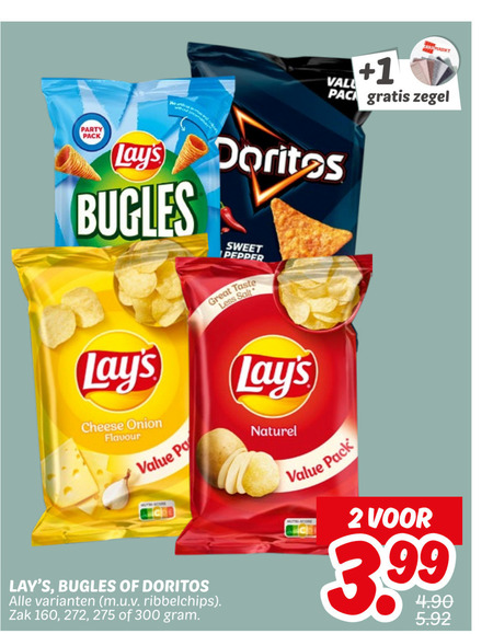 Lays   chips folder aanbieding bij  Dekamarkt - details