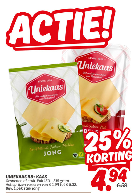 Uniekaas   kaas folder aanbieding bij  Dekamarkt - details