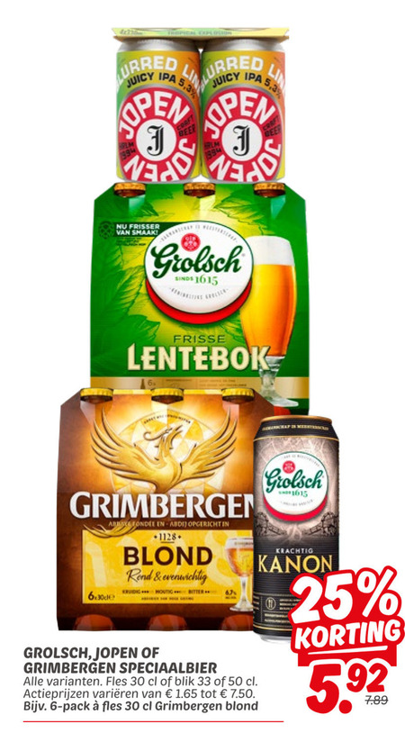 Grimbergen   speciaalbier folder aanbieding bij  Dekamarkt - details
