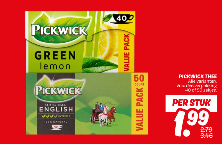 Pickwick   thee folder aanbieding bij  Dekamarkt - details