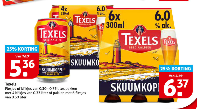 Texels   speciaalbier folder aanbieding bij  Hoogvliet - details
