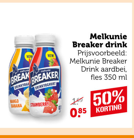Melkunie   drinkyoghurt folder aanbieding bij  Coop - details