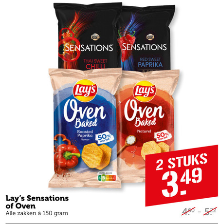 Lays   chips folder aanbieding bij  Coop - details