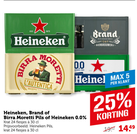 Heineken 0.0   krat bier folder aanbieding bij  Coop - details