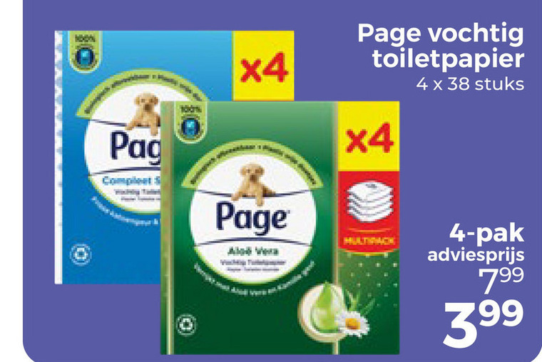 Page   vochtig toiletpapier folder aanbieding bij  Trekpleister - details