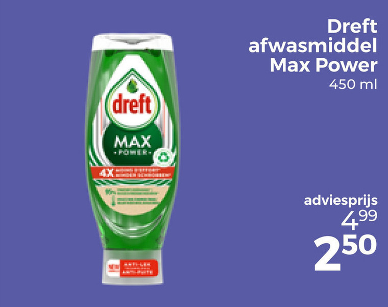 Dreft   afwasmiddel folder aanbieding bij  Trekpleister - details