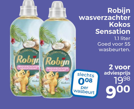 Robijn   wasverzachter folder aanbieding bij  Trekpleister - details