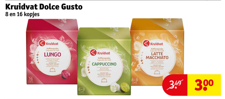 Kruidvat Huismerk   dolce gusto capsules folder aanbieding bij  Kruidvat - details