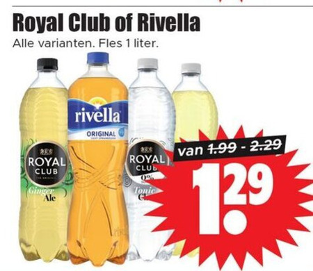 Royal Club   frisdrank folder aanbieding bij  Dirk - details