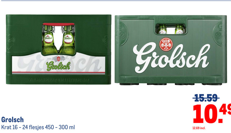 Grolsch   krat bier folder aanbieding bij  Makro - details