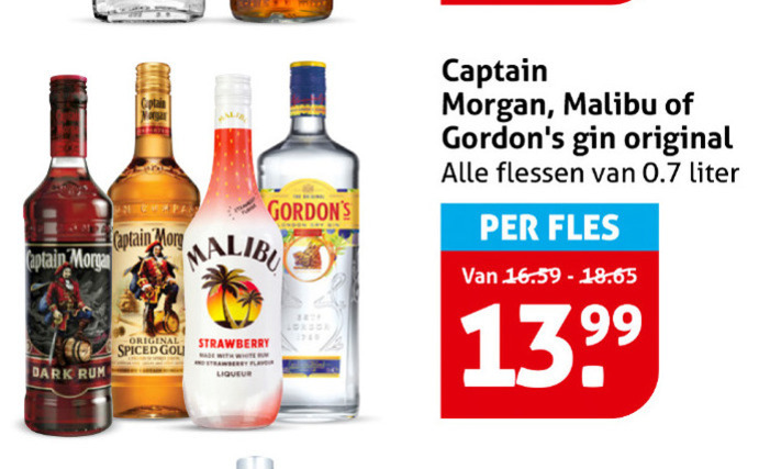 Captain Morgan   rum folder aanbieding bij  Hoogvliet - details