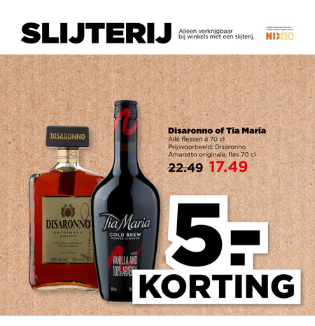 Disaronno   likeur, amaretto folder aanbieding bij  Plus - details