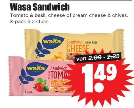 Wasa   knackebrod folder aanbieding bij  Dirk - details