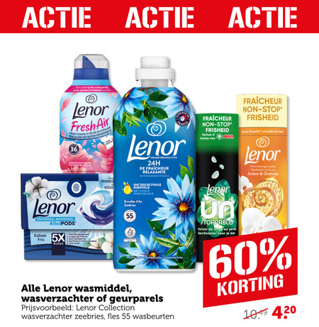 Lenor   wasmiddel, wasverzachter folder aanbieding bij  Coop - details